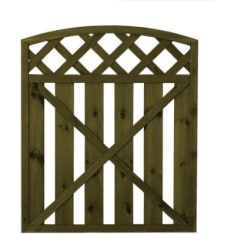 Tammiston Puu Lehtoharju 900 x 980/1050 mm curved gate