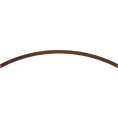 Oak Wood Curved 3800 x 45 x 90 mm shaft