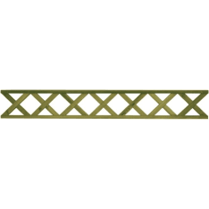 Tammiston Puu Ristikko 1800 x 250 mm decoration of the upper part of the fence element