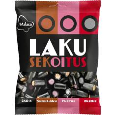 Malaco Licorice mix 250 g licorice mix bag