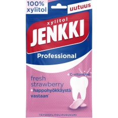 Jenkki Professional Fresh Strawberry + C 90 g Chewing Gum Bag