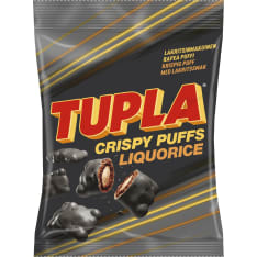 Tupla Crispy Puffs Liquorice confectionery 140g