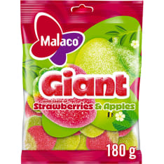 Malaco Giant Strawberries and Apples sweet mix 180g