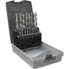 Amrox HSS Speedstep 19-piece 1–10 mm metal drill bit set