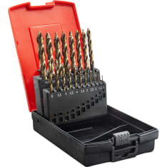 Amrox HSS-E CO5 Speedstep 19-piece 1–10 mm metal drill bit set