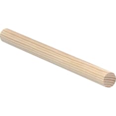 ET Moldings Ø 21x2400 mm pine wood finished round molding