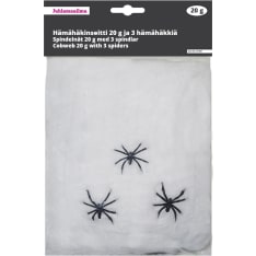 Halloween 20g hämähäkinseitti ja 3 hämähäkkiä