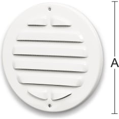 Habo US 100-125 mm white outer slat