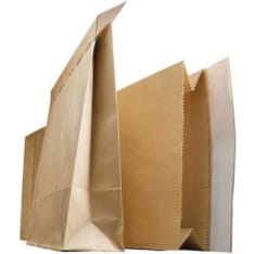 Brown double bag