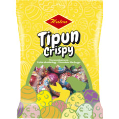 Halva Tipun Crispy täytesuklaamunia 125 g pussi