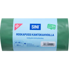 Sini 30L 20kpl roskapussi kantokahvoilla