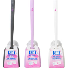 Blue toilet brush with edge brush