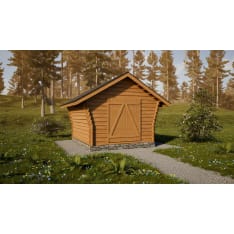 LP Garden R-M (10m2) vino rakoseinä hirsilato