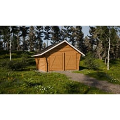 LP Garden R-L (16m2) vino rakoseinä hirsilato