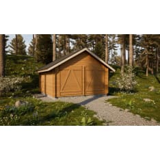 LP Garden S16 straight solid wall log barn