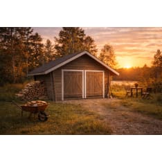 LP Garden U Double Ten Log Shed