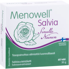 Menowell sage 60 tabl. dietary supplement