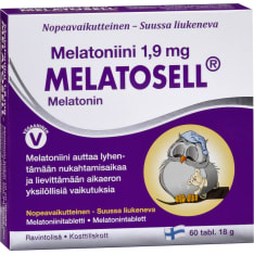 Melatosell Melatonin 1.9 mg 60 tabl. dietary supplement