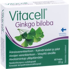 Vitacell Ginkgo biloba Maidenhair tree extract capsule 60 kaps food supplement
