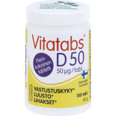 Vitatabs D50 D3 vitamin tablet 150 tabl