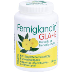 FEMIGLANDIN GLA + E Cold-pressed helochoke oil - Vitamin E capsule