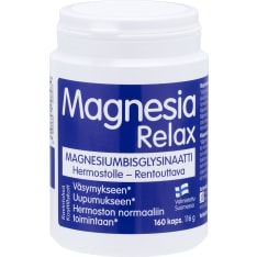 Magnesia Relax Magnesiumbisglysinaattikapseli 160 kaps ravintolisä