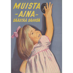 Come to Finland Save electricity poster
