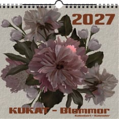 Suomen Aika Kukat 2027 midi seinäkalenteri