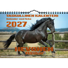 Suomen Aika Horses 2027 Pocket Wall Calendar
