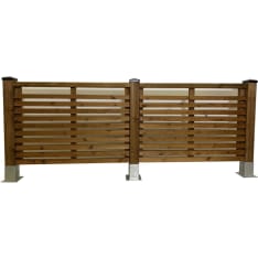 PatioN°rd Shelter 6m slatted railing