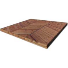 PatioN°rd Kaiku 3x3 Pre-fabricated decking made from pressure-treated timber