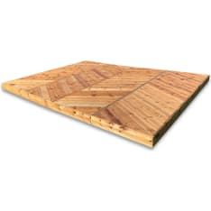 PatioN°rd Kaiku 3x4 Pre-finished decking made from pressure-treated timber