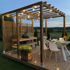 PatioN°rd Havu/Laaka 3x3 Pressure-treated timber decking set