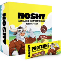Nosht Suklaa 9x22 g suomalainen heraproteiinijauhe
