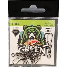 Green Bear Free locked teddy bear