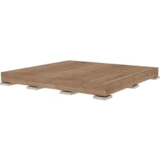 Patio Classic 3 x 3 m brown durable wood ready-made terrace
