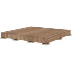 Patio Modern 3 x 3 m brown durable wood ready-made terrace