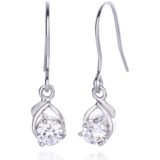 Classic Silver Droppy Hook Earrings