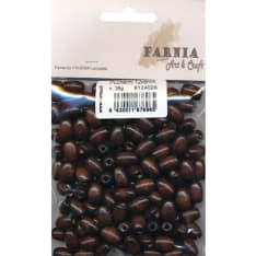 Wooden bead oval 12x8mm, 38g/bag