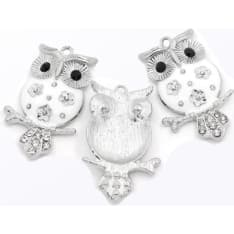 Owl pendant 51x32mm,