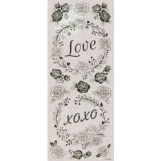 Sticker, pattern background clear, 10 x 24 cm