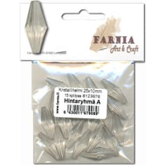 Farnia 25 x 10 mm kristallihelmi
