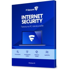 F-Secure Internet Security 12 kk 3 laitetta tietoturvaohjelma