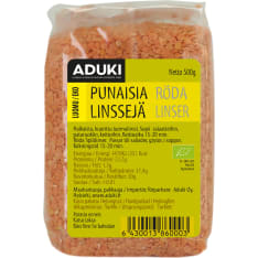 Aduki 500g Organic Red lentils, split