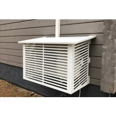 Kiilax white RAL9010 air heat pump protective case