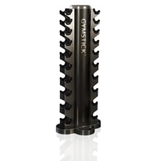 Gymstick tower rack for chrome dumbbells