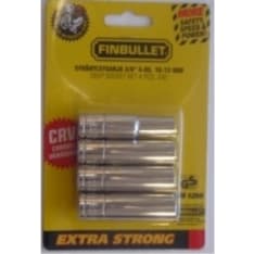 Finbullet 3/8" 4-osainen pitkä hylsysarja