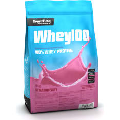 SportLife Nutrition Whey100 Strawberry Milkshake 700 g heraproteiinijauhe