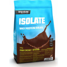 SportLife Nutrition Isolate Raw Cacoa + Stevia 700 g heraproteiini-isolaattijauhe