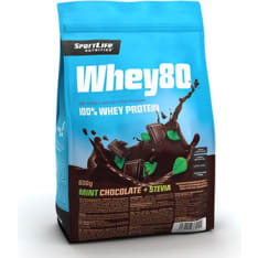 SportLife Nutrition Whey80 Mint Chocolate-Stevia 600 g whey protein powder
